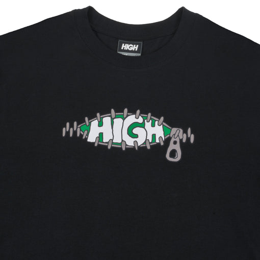 Camiseta High "Zipper" Preto