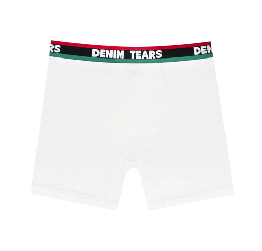 Cueca Denim Tears Boxer "White" Branco (Kit c/ 3 unidades)