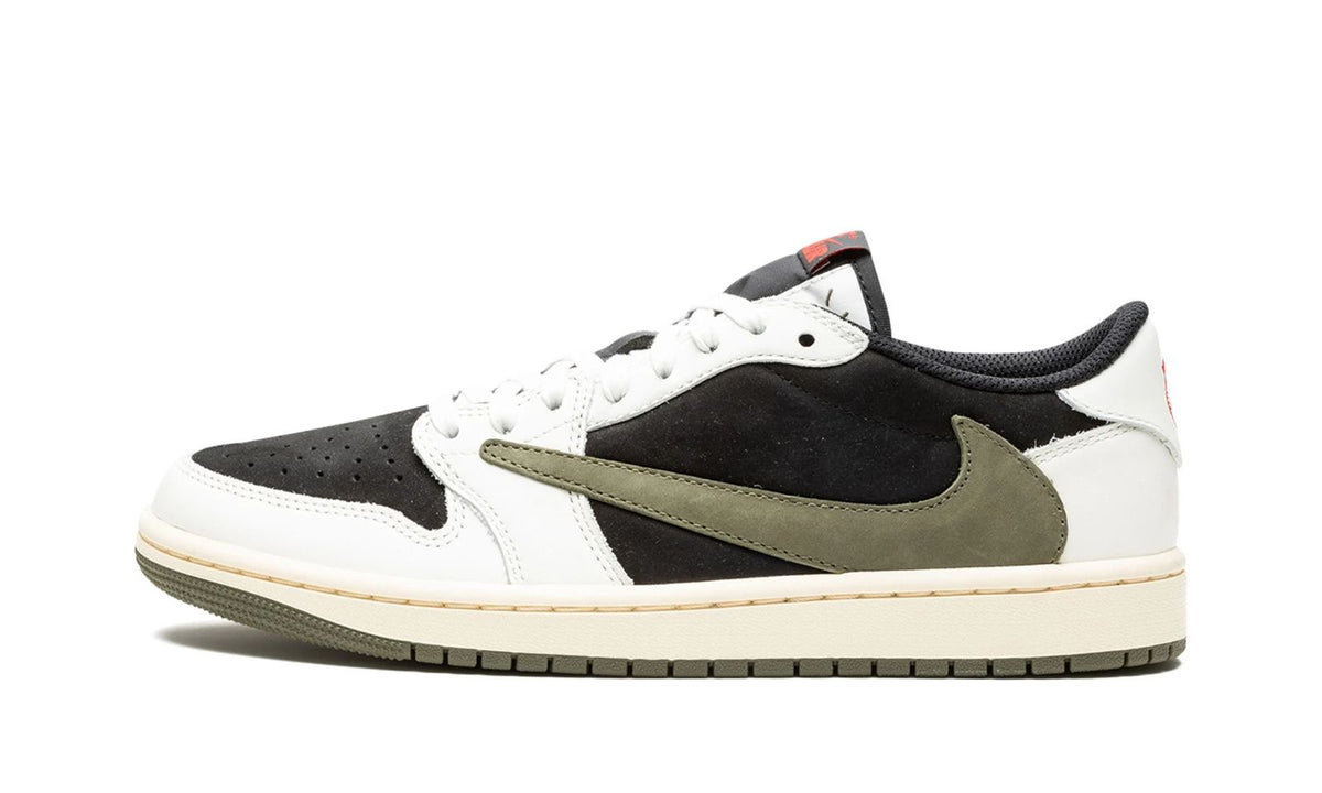 Tênis Air Jordan 1 Low Og SP x Travis Scott "Olive" Branco/Verde