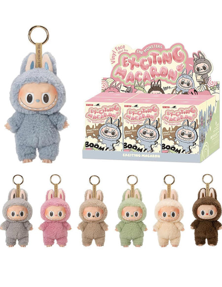 Boneco Pop Mart Labubu The Monsters "Tasty Macaron Vinyl Face" Blind Box