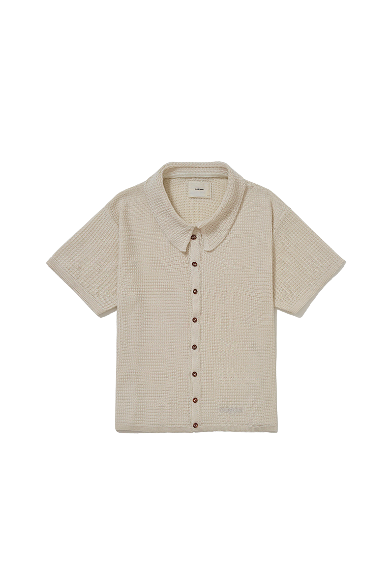 Camisa Tricot Carnan "Tricot Waffle" Off White