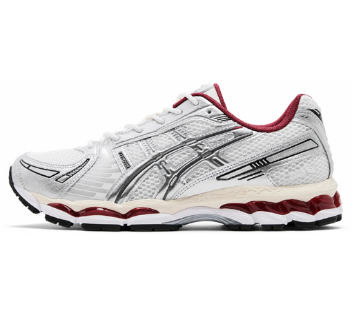 Tênis Asics Gel-Kayano 12.1 "Silver Burgundy" Branco/Vinho