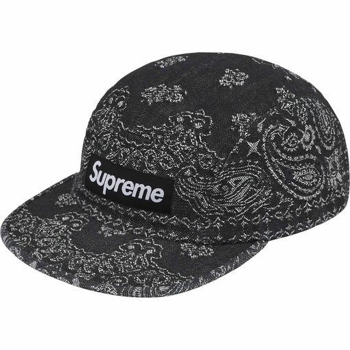 Boné Supreme Bandana Jacquard Denim "Black" Preto