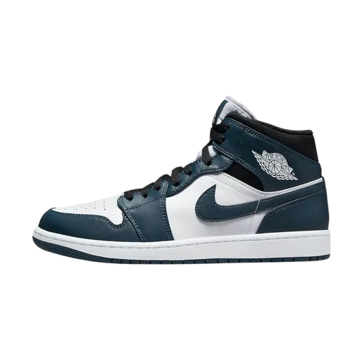 Tênis Air Jordan 1 Mid GS "Armory Navy (Dark Teal)" Azul