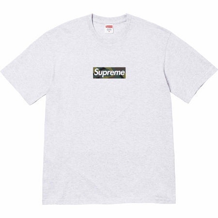 Camiseta Supreme "Box Logo Camo" Cinza