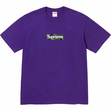 Camiseta Supreme "Box Logo FW23" Roxo