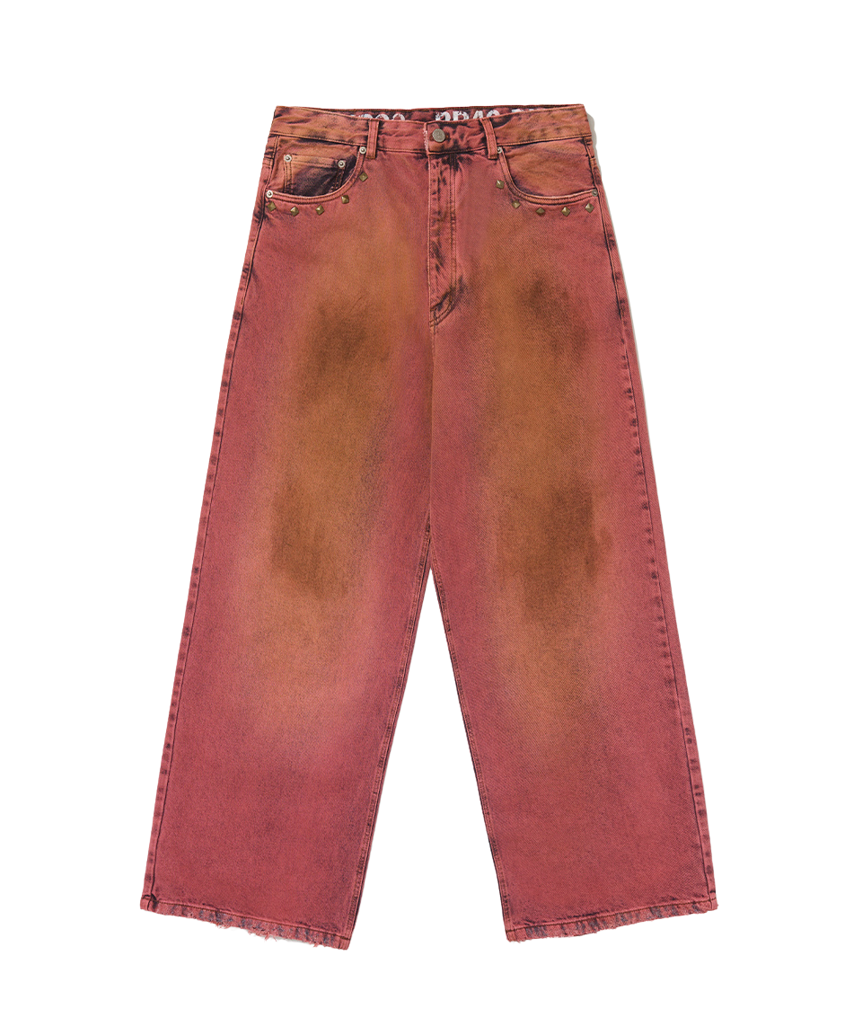 Calça Piet "Oversized Denim" Vermelho