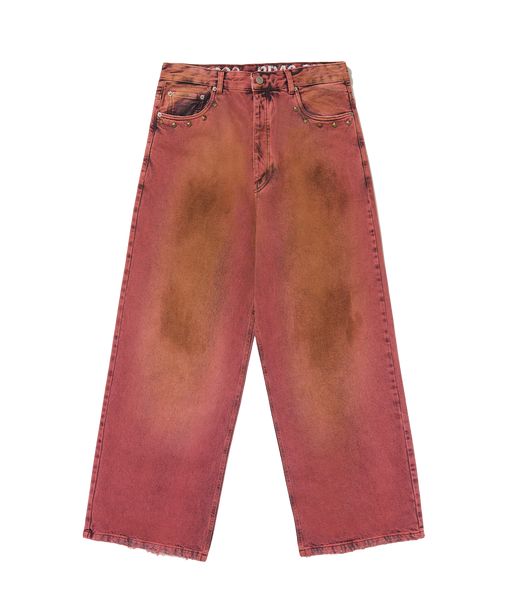 Calça Piet "Oversized Denim" Vermelho