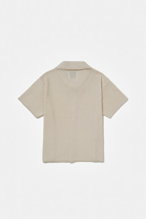 Camisa Tricot Carnan "Tricot Waffle" Off White