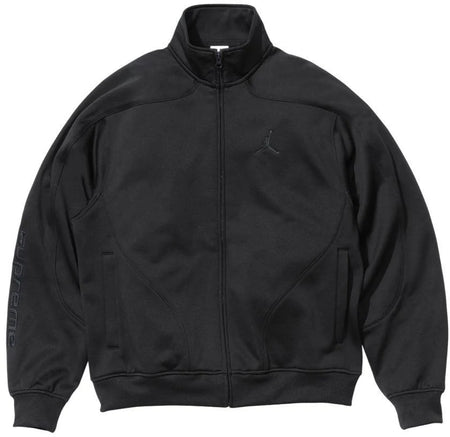 Jaqueta Supreme x Jordan "Tricot Track" Preto