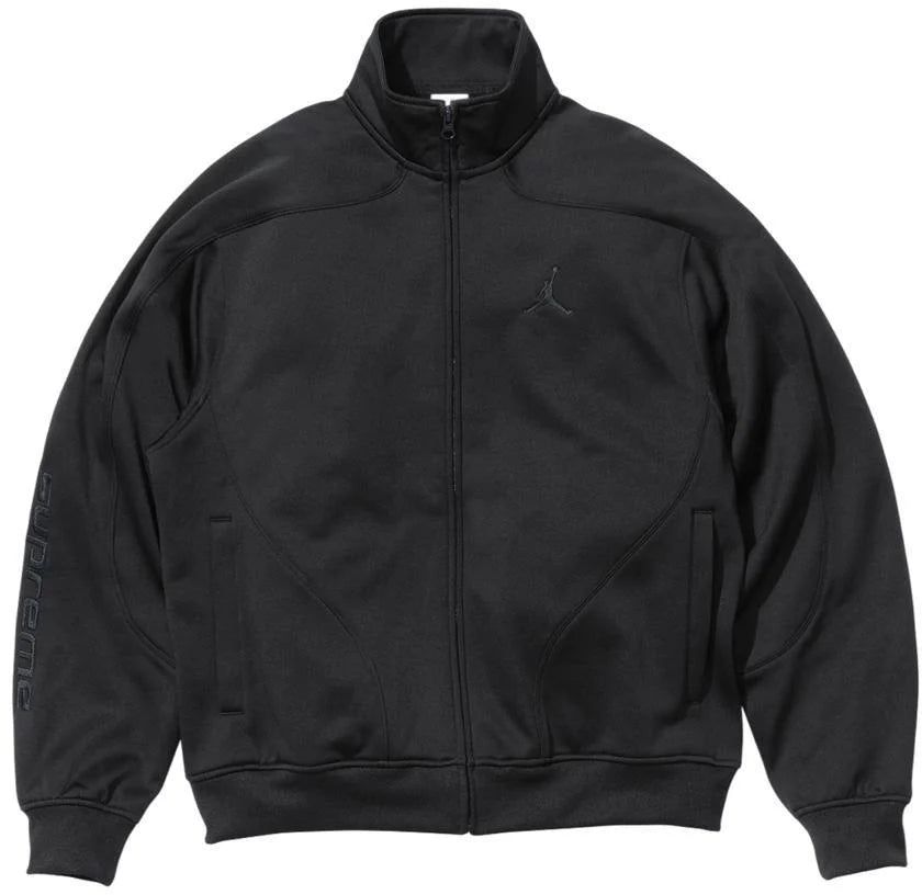 Jaqueta Supreme x Jordan "Tricot Track" Preto
