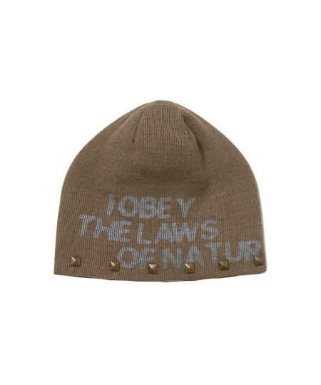 Touca Piet "I Obey Studded" Marrom