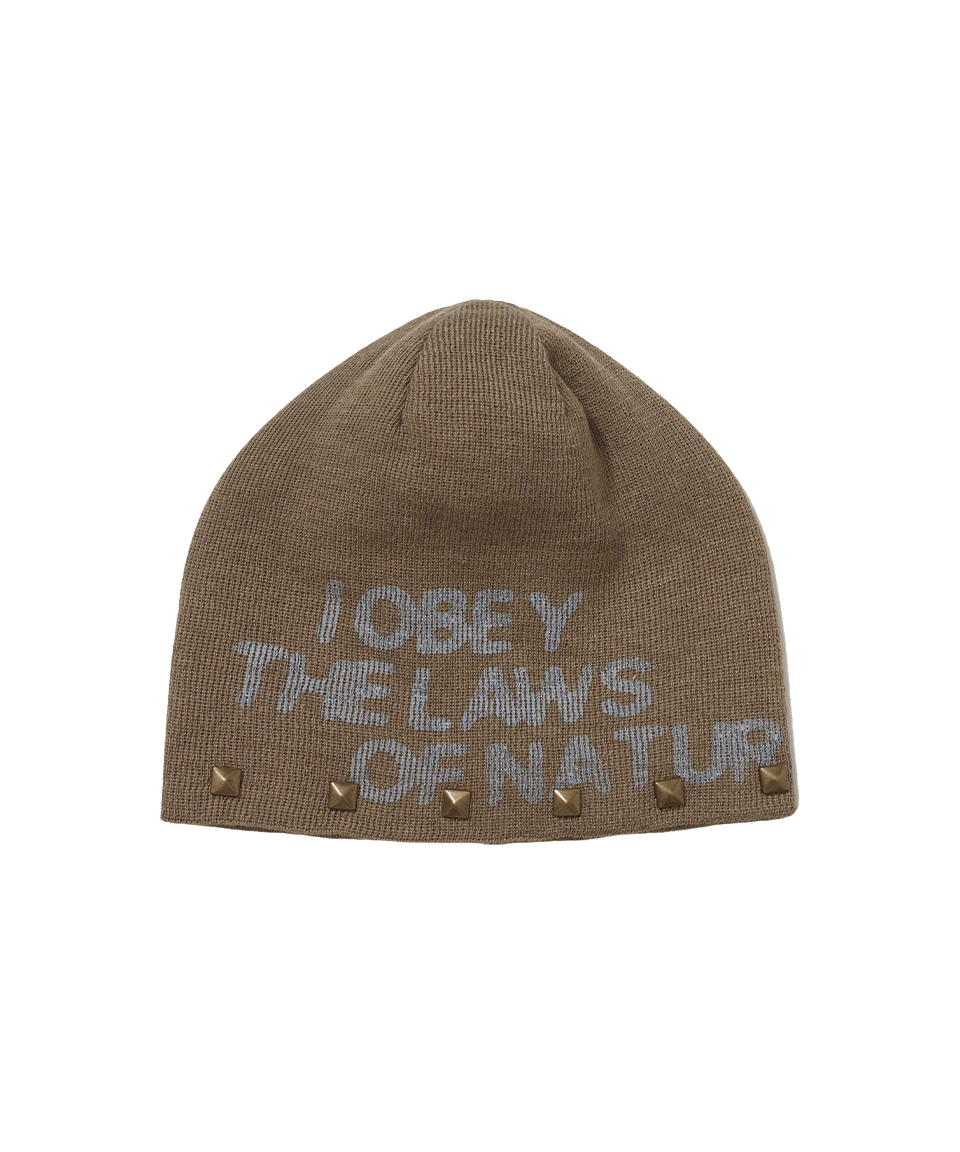 Touca Piet "I Obey Studded" Marrom