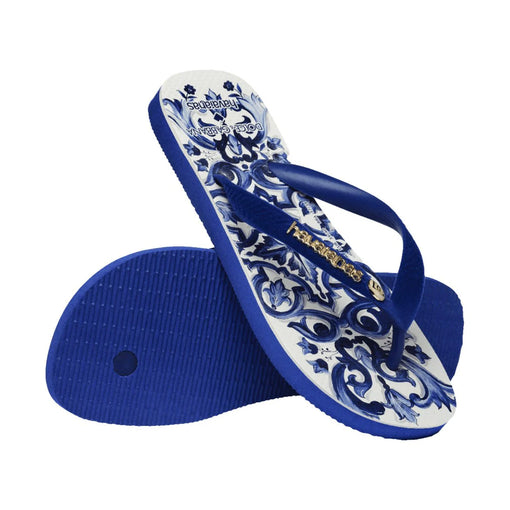 Chinelo Havaianas x Dolce & Gabbana "Blue" Azul/Branco