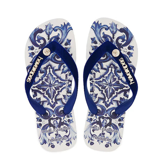 Chinelo Havaianas x Dolce & Gabbana "Blue" Azul/Branco