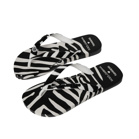 Chinelo Havaianas x Dolce & Gabbana "Zebra" Preto/Branco