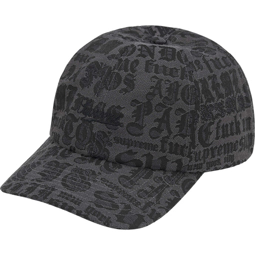 Boné 6-Panel Supreme Cities Jacquard "Black" Preto