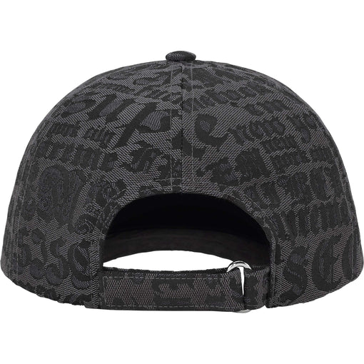Boné 6-Panel Supreme Cities Jacquard "Black" Preto