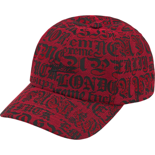 Boné 6-Panel Supreme Cities Jacquard "Red" Vermelho