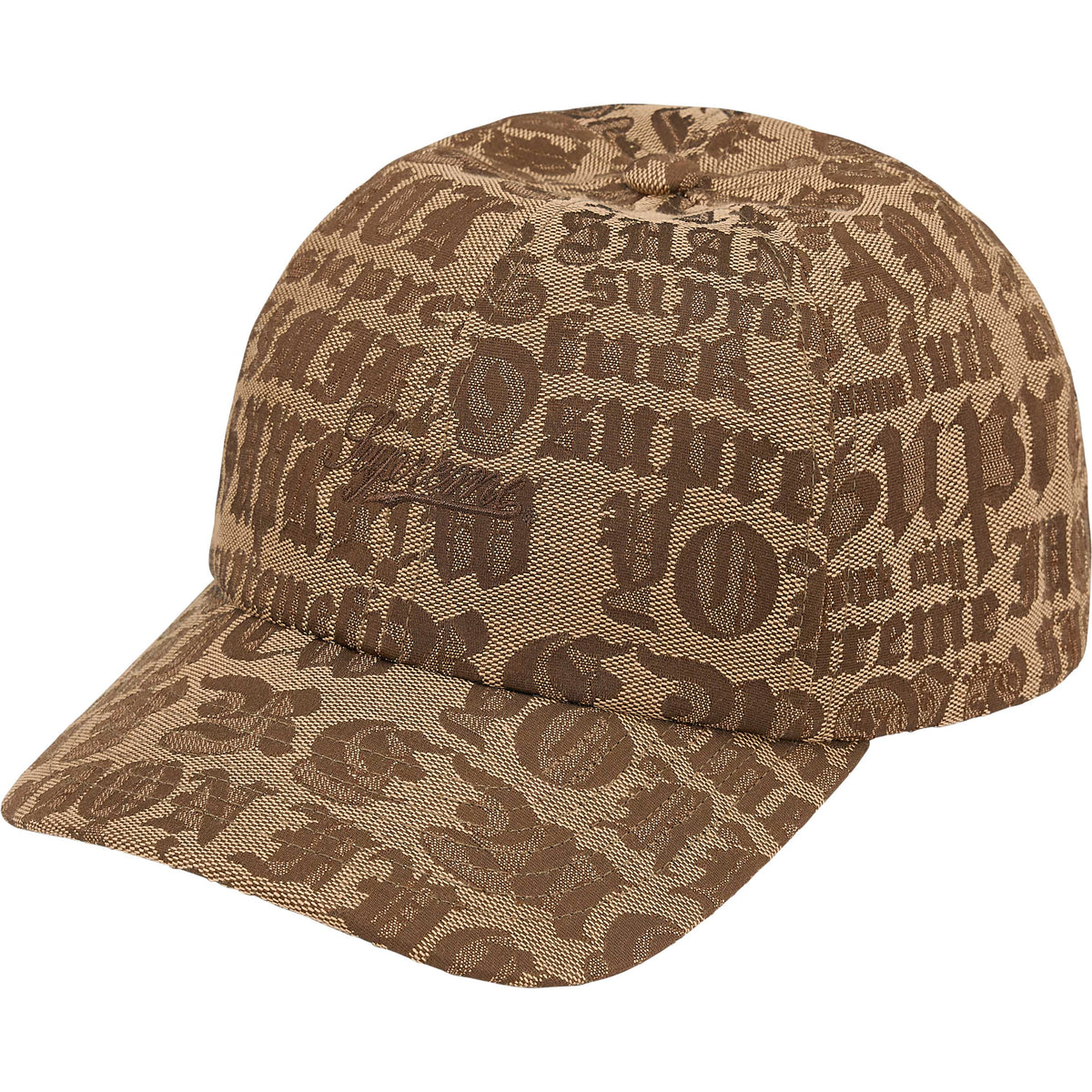 Boné 6-Panel Supreme Cities Jacquard "Tan" Bege