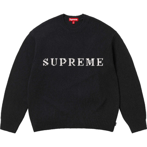 Suéter Supreme "Contrast Logo" Preto