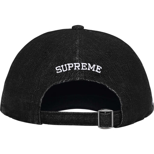 Boné Supreme 6-Panel Cordura Denim S Logo "Black" Preto