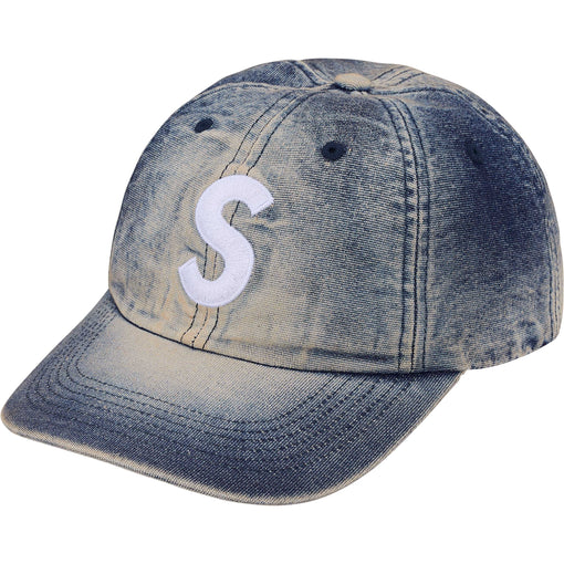 Boné Supreme 6-Panel Cordura Denim S Logo "Bleacehd Indigo" Azul