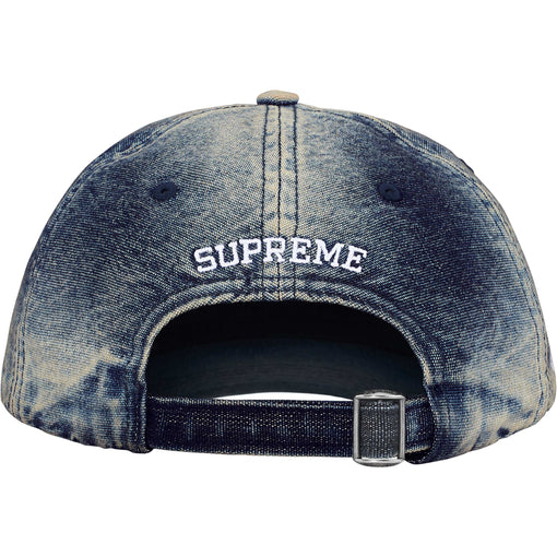 Boné Supreme 6-Panel Cordura Denim S Logo "Bleacehd Indigo" Azul