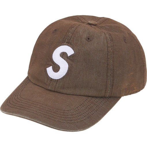 Boné Supreme 6-Panel Cordura Denim S Logo "Brown" Marrom