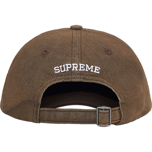 Boné Supreme 6-Panel Cordura Denim S Logo "Brown" Marrom