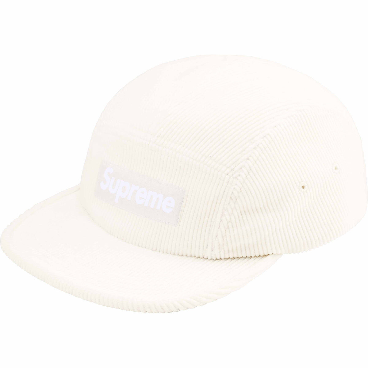 Boné Supreme Corduroy SS25 "White" Branco