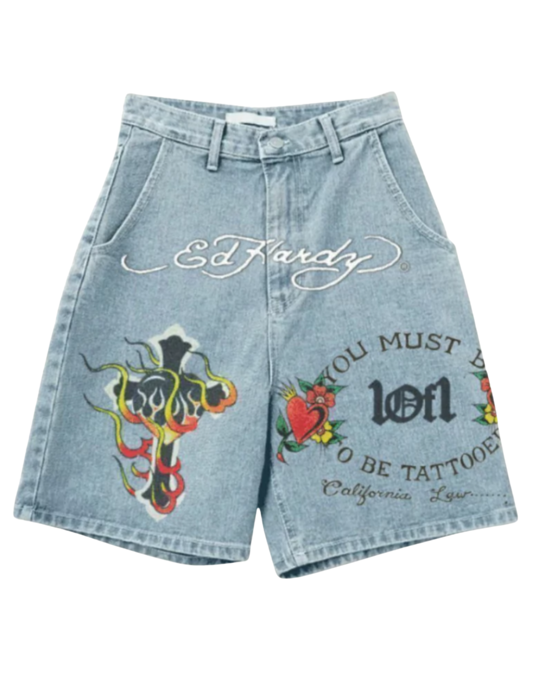 Jorts Exclusiviist 1of1 x Ed Hardy "N1rvana" Azul