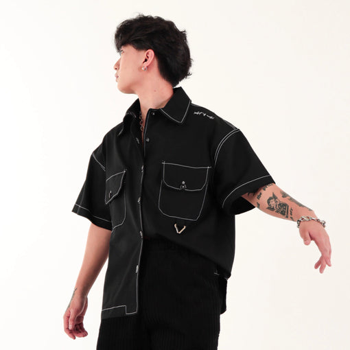 Camisa Shui "Capanga Triad" Preto