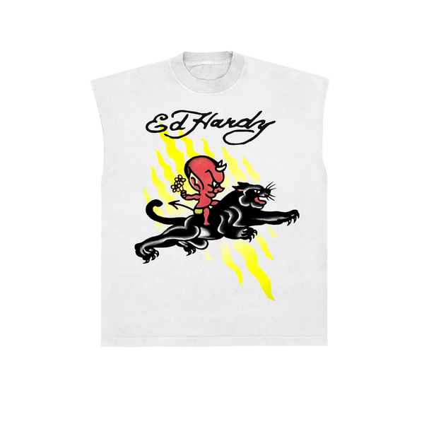 DON ED HARDY スカルとバラ タンクトップ L Y2K devil_regata_branca_grande.