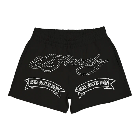 Shorts Ed Hardy Two Headed Snake "Black" Preto