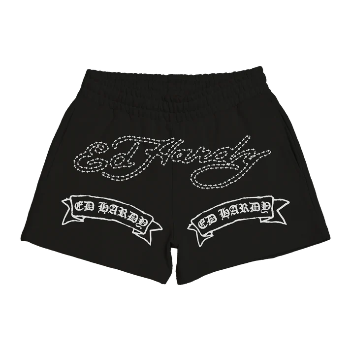 Shorts Ed Hardy Two Headed Snake "Black" Preto