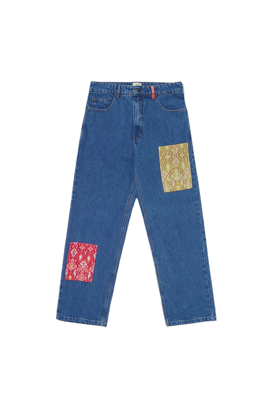 Calça Jeans Carnan "Patchwork" Azul 767