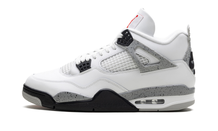Tênis Jordan 4 Retro White Cement (2025) Branco
