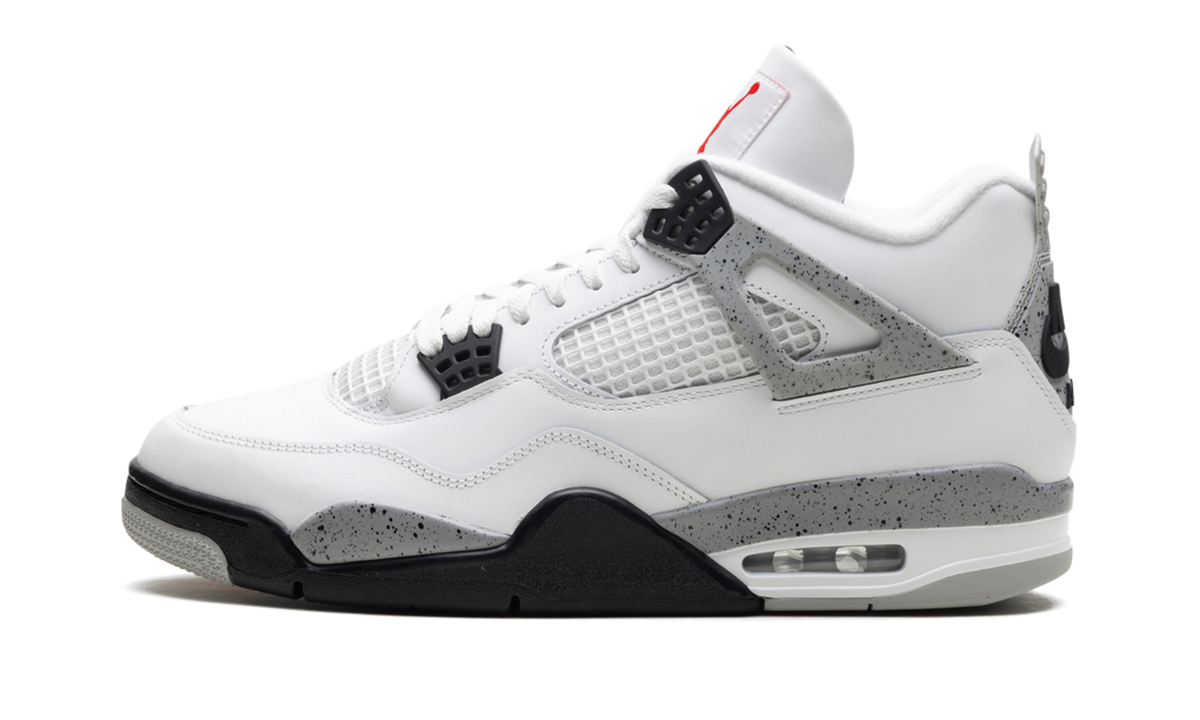 Tênis Jordan 4 Retro White Cement (2025) Branco