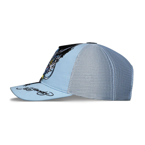 Boné Ed Hardy Trucker Dragon Head "Blue" Azul