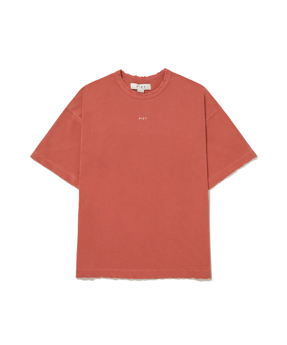 Camiseta Piet "Sun Faded Basics" Vermelho