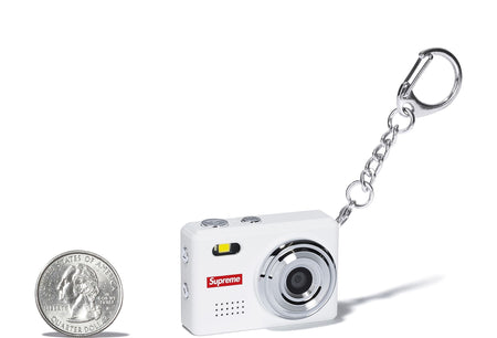 Chaveiro Supreme Camera Digital Keychain FW25 "White" Branco
