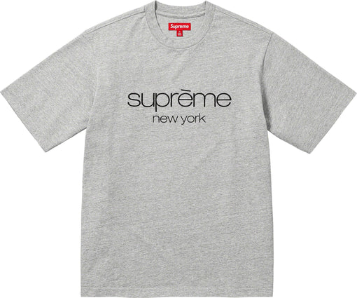 Camiseta Supreme "Classic Logo S S Top" Cinza