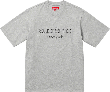 Camiseta Supreme Classic Logo S/S Top "Heather Grey" Cinza