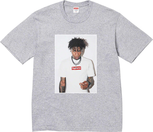 Camiseta Supreme NBA Youngboy "Heather Grey" Cinza