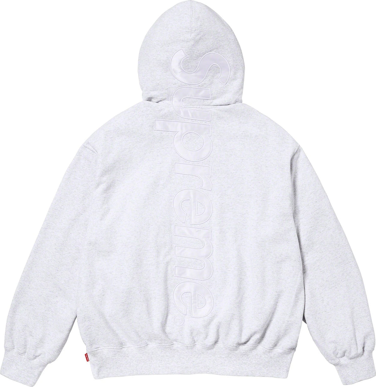 Moletom Supreme "Satin Appliqué" Cinza