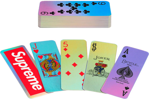 Baralho Supreme x Bicycle "Holographic Slice Cards" Multicolor