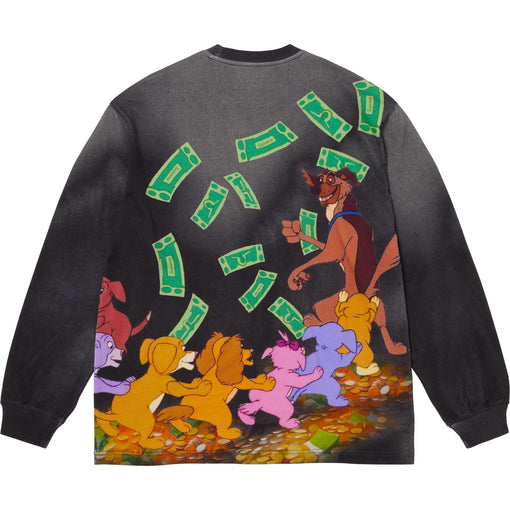 Camiseta Manga Longa Supreme All Dogs Go To Heaven Top FW25 "Black" Preto