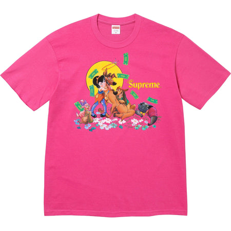 Camiseta Supreme All Dogs Go To Heaven FW25 "Pink" Rosa