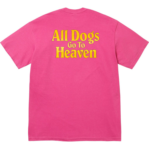 Camiseta Supreme All Dogs Go To Heaven FW25 "Pink" Rosa